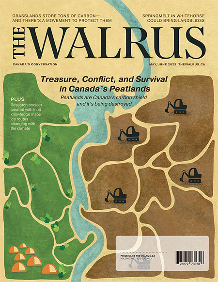 cover for walrus magazine about peatlands in canada