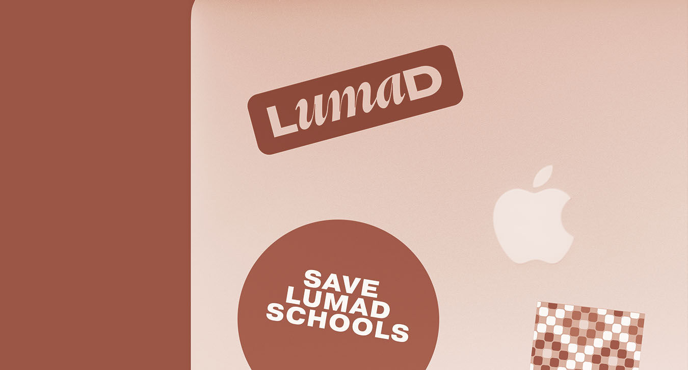 laptop stickers about lumad cause